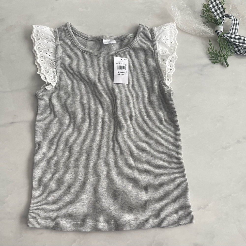 Gap tank top with sleeve detail size 4T NWT